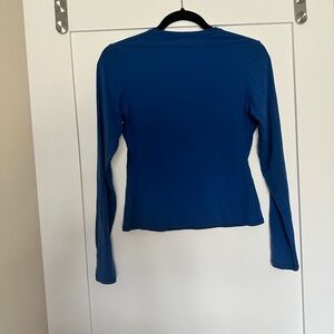 Skims Blue Long Sleeve Top